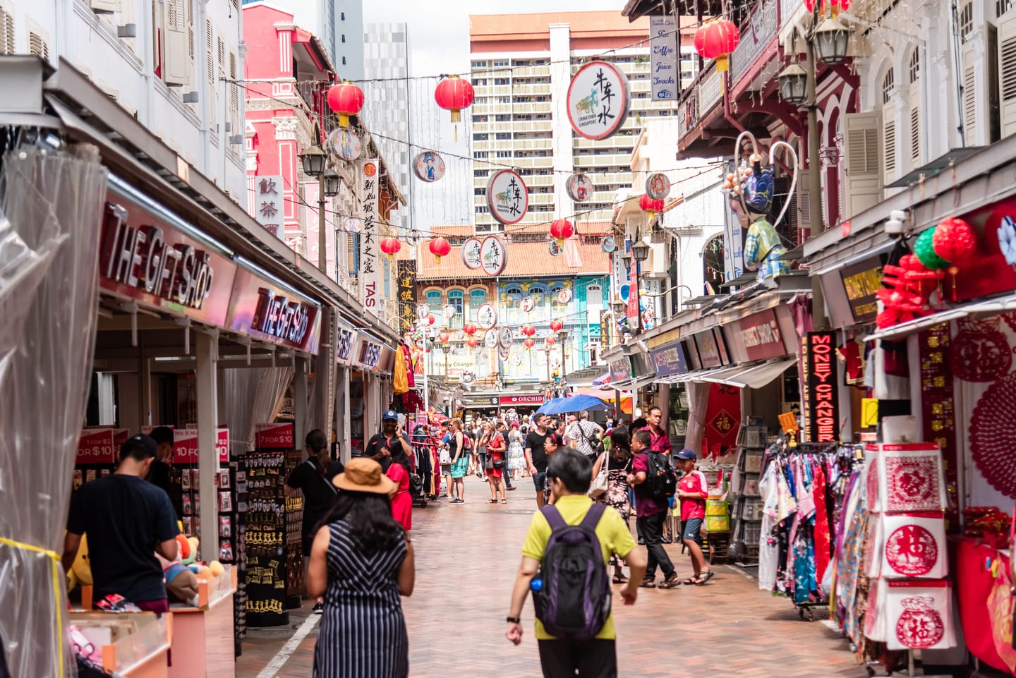 Les rues colorées de Chinatown, Little India et Kampong Glam.