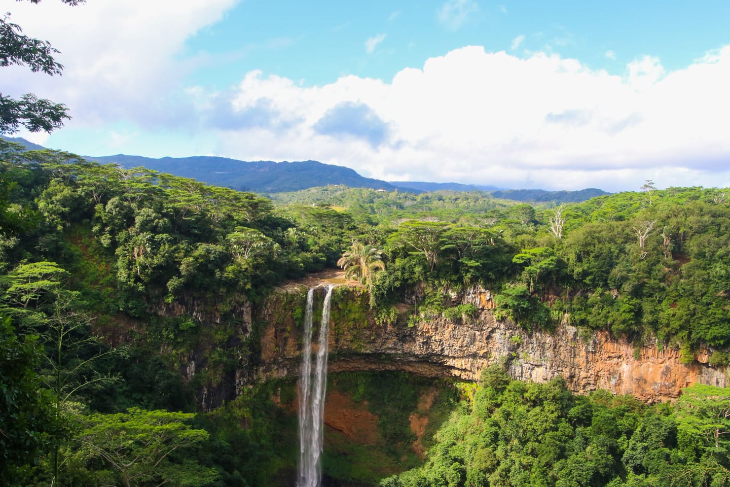 The coloured earth of Chamarel.